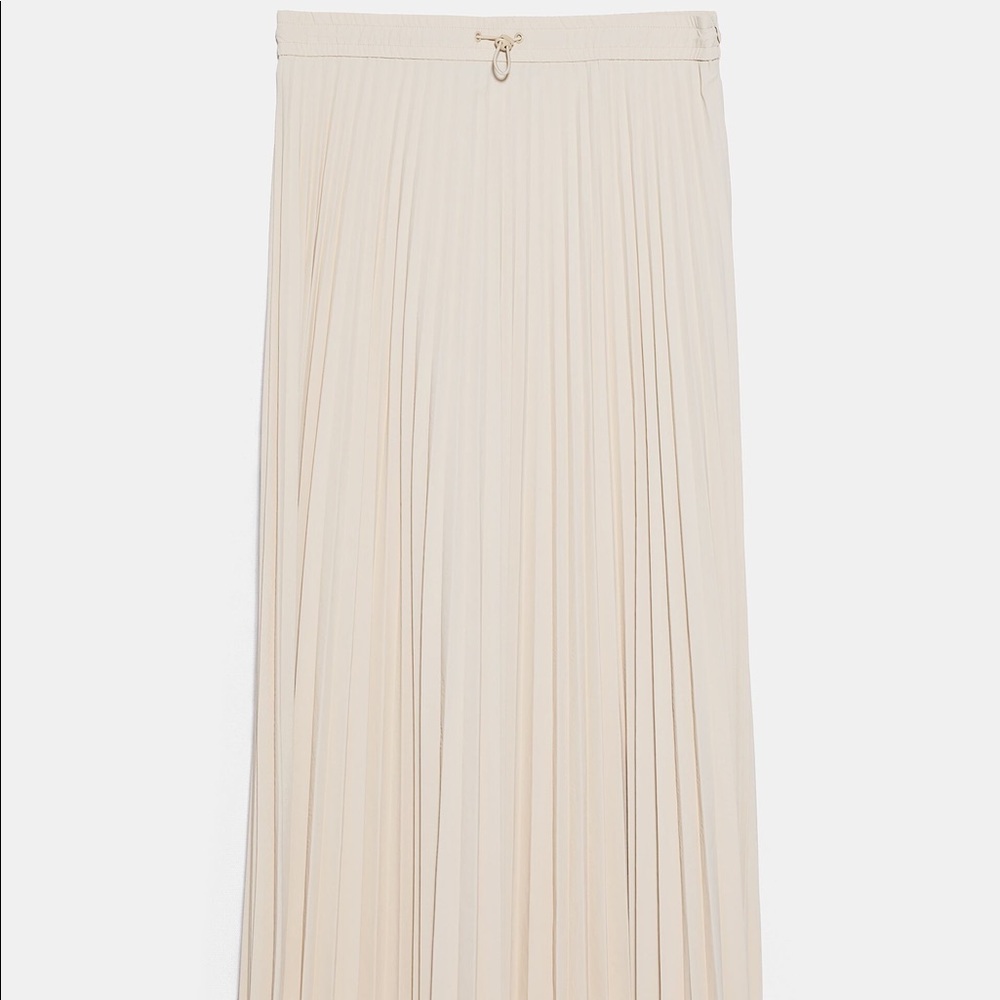 zara PLEATED HIGH WAISTED SKIRT Water-repellent BN - Picture 10 of 11